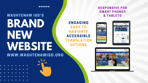 WISD's new website is engaging, easy to navigate, accessible, responsive, and has translation.