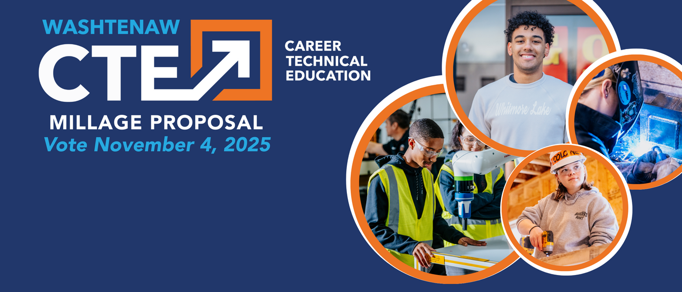 Washtenaw Career Technical Education Millage Proposal. Vote November 4, 2025, and click to learn more.